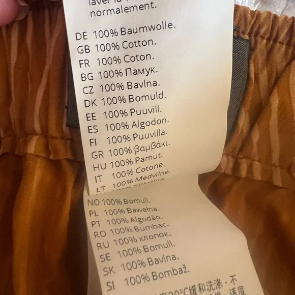 Striped Cotton OSKA Cropped Balloon pants, size O (XS) - Picture 12 of 15